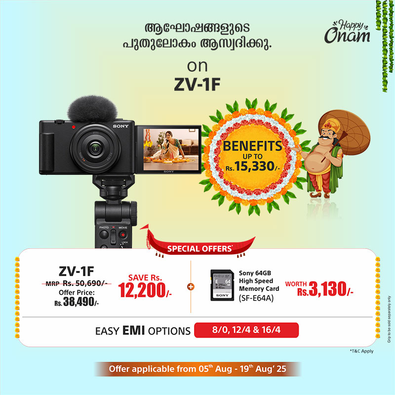 ZV-1F- Benefits up to Rs. 15,330 (Only for Kerala)