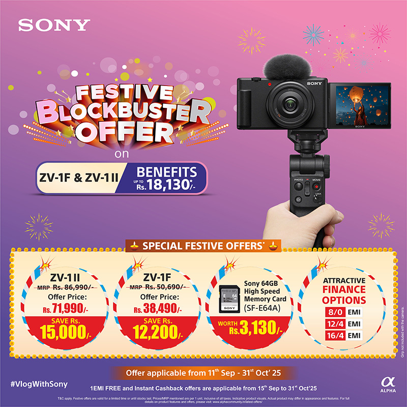 Festive Blockbuster Offer on ZV-1F and ZV-1M2