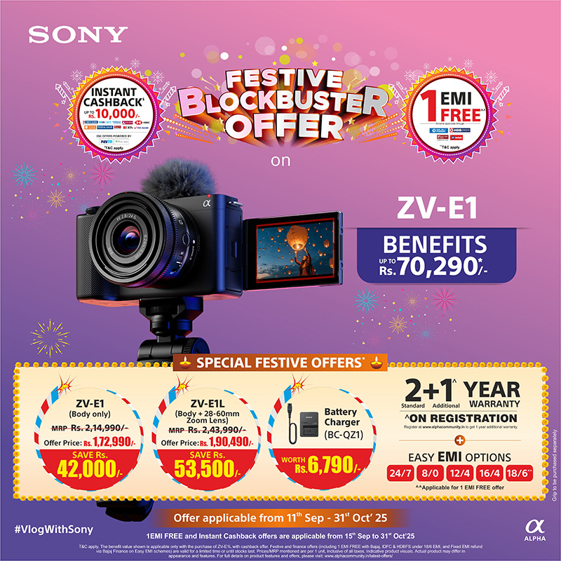 Festive Blockbuster Offer on ZV-E1